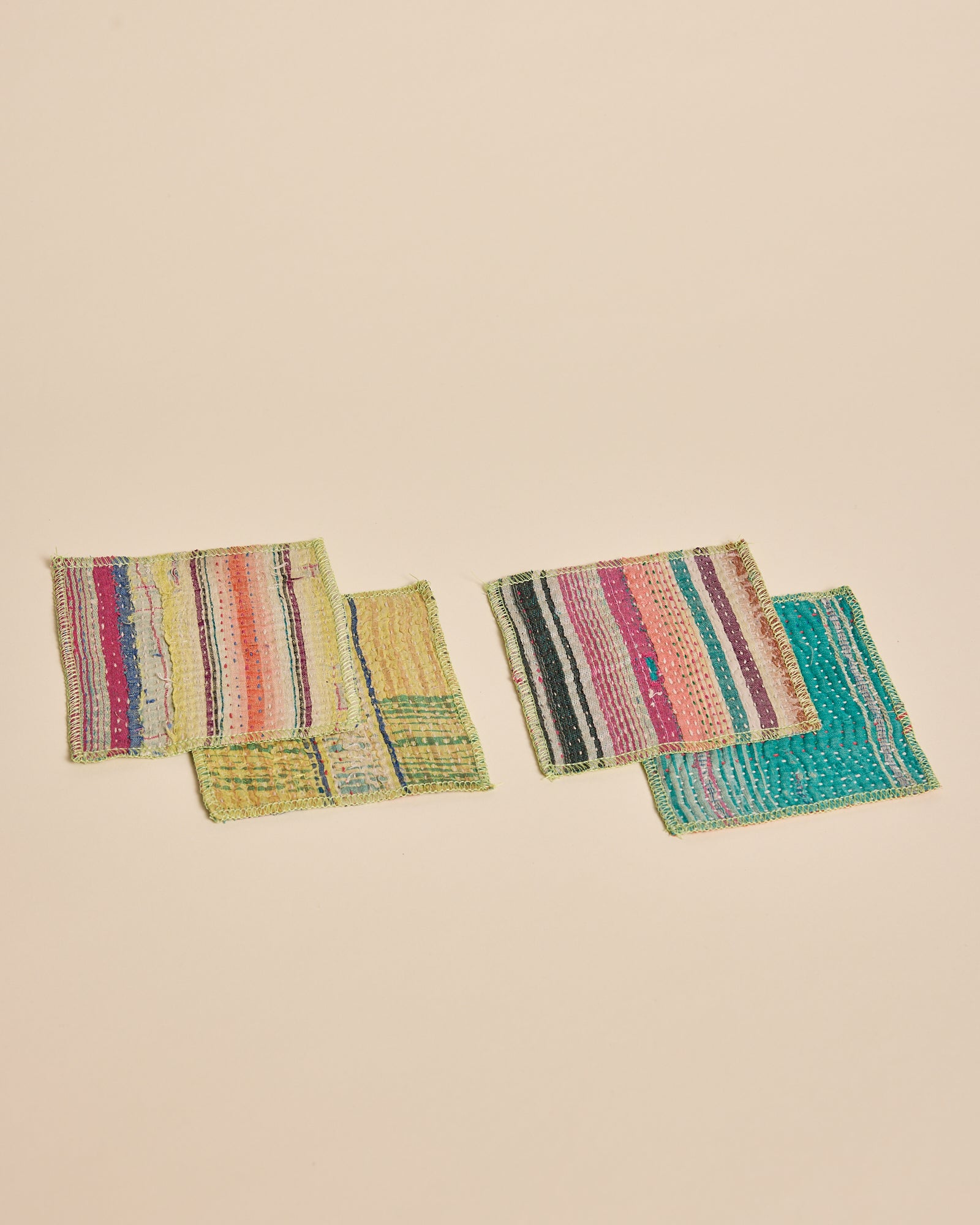 Kantha Glass Coaster